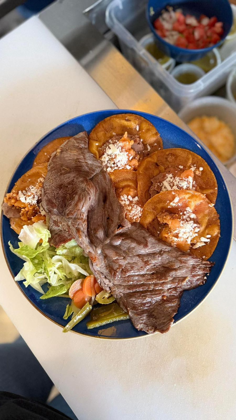 Fajita de Res y Sopes
